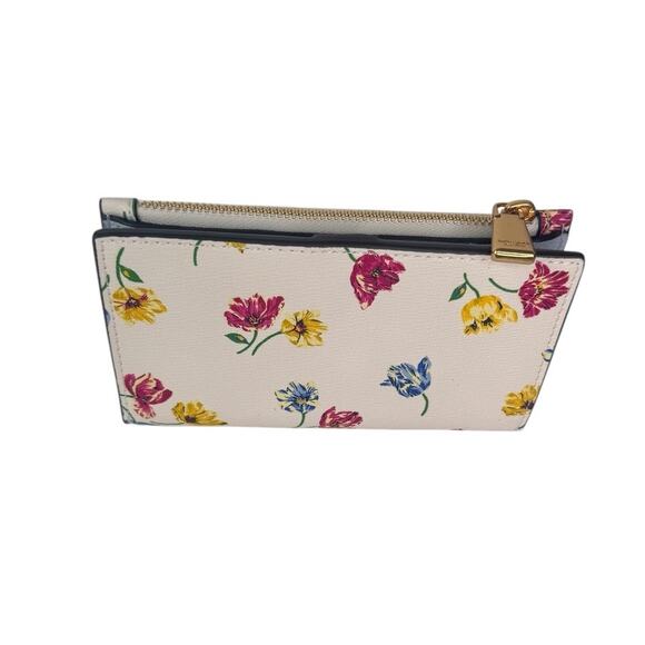 Kate Spade Morgan Tulip Toss Small Slim Bifold Wallet - Picture 5 of 8